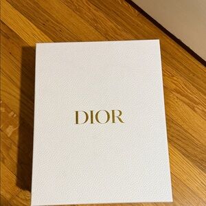 Dior White Box with Gold Logo